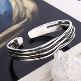 Bracelets Silver Plated Retro Wave Braided - ProDeco