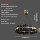 Chandelier Round Luxury lighting FS - ProDeco