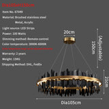 Chandelier Round Luxury lighting FS - ProDeco