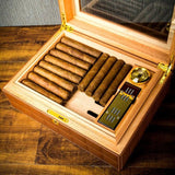Home Cigar Humidor Leather Cedar Wood - ProDeco