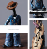 Sculpture Colourful Musicians Band - ProDeco