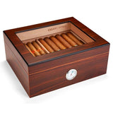 Wood Glass Humidor for 25-50 Cigars - ProDeco