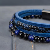 Beaded Bracelets Blue lapis Multilayer - ProDeco