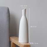 Ceramic Flower Vases White - ProDeco