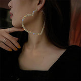 Earrings Big Heart Crystal - ProDeco