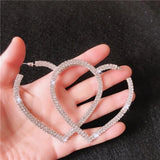 Earrings Big Heart Crystal - ProDeco