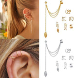 Earrings Gold Star Leaves - ProDeco
