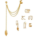 Earrings Gold Star Leaves - ProDeco
