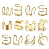 Earrings Gold Star Leaves - ProDeco
