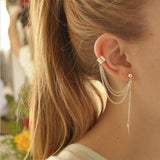 Earrings Gold Star Leaves - ProDeco