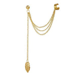 Earrings Gold Star Leaves - ProDeco