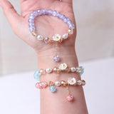 Flower Pearl Crystal Beads Bracelet - ProDeco