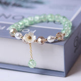 Flower Pearl Crystal Beads Bracelet - ProDeco