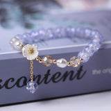 Flower Pearl Crystal Beads Bracelet - ProDeco