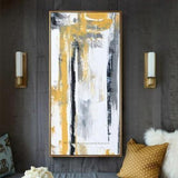 Handmade Abstract Vertical Painting - ProDeco