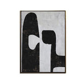 Handmade Black Abstract Painting - ProDeco