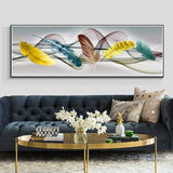 Modern Abstract Feather Painting - ProDeco
