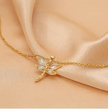 Necklace Zircon Mermaid Heart Butterfly - ProDeco
