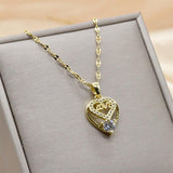 Necklace Zircon Mermaid Heart Butterfly - ProDeco