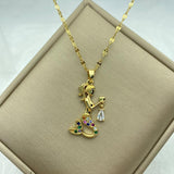 Necklace Zircon Mermaid Heart Butterfly - ProDeco