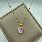 Necklace Zircon Mermaid Heart Butterfly - ProDeco