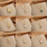 Necklace Zircon Mermaid Heart Butterfly - ProDeco