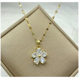 Necklace Zircon Mermaid Heart Butterfly - ProDeco
