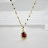 Necklace Zircon Mermaid Heart Butterfly - ProDeco