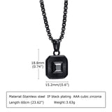 Necklaces Square Stone - ProDeco