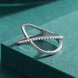 Rings Sparkling Clear CZ Cross - ProDeco