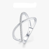 Rings Sparkling Clear CZ Cross - ProDeco