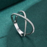 Rings Sparkling Clear CZ Cross - ProDeco