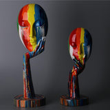 Statues Creative Colorful Face - ProDeco