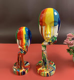 Statues Creative Colorful Face - ProDeco