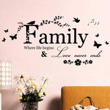Wall Sticker Family Love Never Ends - ProDeco