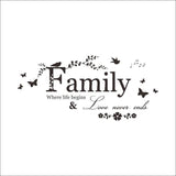 Wall Sticker Family Love Never Ends - ProDeco