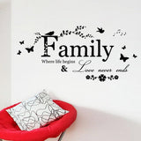 Wall Sticker Family Love Never Ends - ProDeco