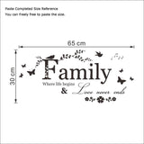 Wall Sticker Family Love Never Ends - ProDeco